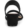 imageAllegra K Womens Block Heel Dual Straps Slide SandalsBlack