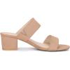 imageAllegra K Womens Block Heel Dual Straps Slide SandalsNude