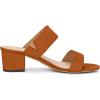 imageAllegra K Womens Block Heel Dual Straps Slide SandalsOrange