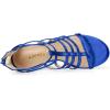 imageAllegra K Womens Cage Strappy Gladiators Chunky Heels SandalsDeep Blue