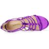 imageAllegra K Womens Cage Strappy Gladiators Chunky Heels SandalsPurple