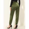 imageAllegra K Womens Casual High Waisted Ankle Length Bow Tie Waist Satin Pants with Pocket