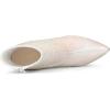 imageAllegra K Womens Clear Block Heel Glitter Ankle BootsBling White