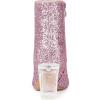 imageAllegra K Womens Clear Block Heel Glitter Ankle BootsPink