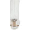 imageAllegra K Womens Clear Block Heel Glitter Ankle BootsWhite
