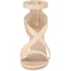 imageAllegra K Womens Crisscross Ankle Strap Chunky Heel SandalsBeige