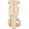 imageAllegra K Womens Crisscross Ankle Strap Chunky Heel SandalsBeige