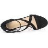 imageAllegra K Womens Crisscross Ankle Strap Chunky Heel SandalsBlack