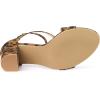 imageAllegra K Womens Crisscross Ankle Strap Chunky Heel SandalsLeopard