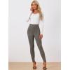 imageAllegra K Womens Faux Suede Leggings High Waisted Stretch Casual Faux Leather Pants for WomenDark Gray