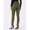 imageAllegra K Womens Faux Suede Leggings High Waisted Stretch Casual Faux Leather Pants for WomenLight Army Green