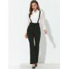 imageAllegra K Womens High Waist Overalls Bell Bottom Pants Suspenders Jumpsuit