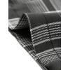 imageAllegra K Womens High Waist Trousers with Belted Straight Leg Office Work Plaid Pants Medium Black White