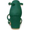 imageAllegra K Womens Open Toe Ankle Strap Chunky Heels SandalsGreen