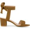 imageAllegra K Womens Open Toe Ankle Tie Back Block Heels SandalsBrown
