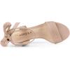 imageAllegra K Womens Open Toe Ankle Tie Back Block Heels SandalsDust Pink