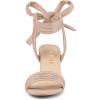 imageAllegra K Womens Open Toe Ankle Tie Back Block Heels SandalsDust Pink