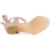 imageAllegra K Womens Open Toe Ankle Tie Back Block Heels SandalsDust Pink
