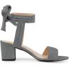 imageAllegra K Womens Open Toe Ankle Tie Back Block Heels SandalsGrey