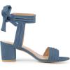 imageAllegra K Womens Open Toe Ankle Tie Back Block Heels SandalsHaze Blue