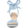 imageAllegra K Womens Open Toe Ankle Tie Back Block Heels SandalsSky Blue
