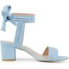 imageAllegra K Womens Open Toe Ankle Tie Back Block Heels SandalsSky Blue