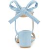 imageAllegra K Womens Open Toe Ankle Tie Back Block Heels SandalsSky Blue