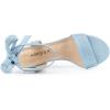 imageAllegra K Womens Open Toe Ankle Tie Back Block Heels SandalsSky Blue