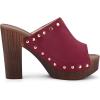 imageAllegra K Womens Open Toe Platform Block Heel Slides SandalsBurgundy