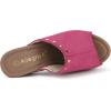 imageAllegra K Womens Open Toe Platform Block Heel Slides SandalsHot Pink