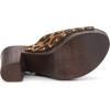 imageAllegra K Womens Open Toe Platform Block Heel Slides SandalsLeopard