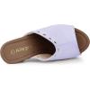 imageAllegra K Womens Open Toe Platform Block Heel Slides SandalsPurple