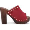 imageAllegra K Womens Open Toe Platform Block Heel Slides SandalsRed