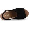 imageAllegra K Womens Open Toe Slingback Platform Chunky Heels SandalsBlack