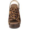 imageAllegra K Womens Open Toe Slingback Platform Chunky Heels SandalsLeopard