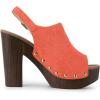 imageAllegra K Womens Open Toe Slingback Platform Chunky Heels SandalsOrange