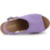imageAllegra K Womens Open Toe Slingback Platform Chunky Heels SandalsPurple