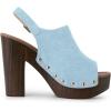 imageAllegra K Womens Open Toe Slingback Platform Chunky Heels SandalsSky Blue