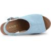 imageAllegra K Womens Open Toe Slingback Platform Chunky Heels SandalsSky Blue