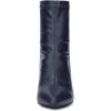 imageAllegra K Womens Pointy Toe Back Zip Block Heel Ankle BootsDark Blue