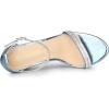 imageAllegra K Womens Rhinestone Ankle Strap Chunky Heels SandalsBlue