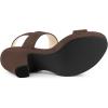 imageAllegra K Womens Slingback Platform Heels Chunky High Heel SandalsCoffee