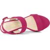 imageAllegra K Womens Slingback Platform Heels Chunky High Heel SandalsHot Pink