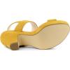 imageAllegra K Womens Slingback Platform Heels Chunky High Heel SandalsYellow