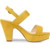 imageAllegra K Womens Slingback Platform Heels Chunky High Heel SandalsYellow