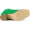 imageAllegra K Womens Square Toe Side Zip Block Heel Ankle BootsGrass Green