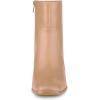 imageAllegra K Womens Square Toe Side Zip Block Heel Ankle BootsNude