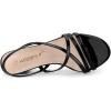 imageAllegra K Womens Strappy Slingback Chunky Heels Slide SandalsBlack