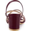 imageAllegra K Womens Strappy Slingback Chunky Heels Slide SandalsBurgundy