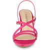 imageAllegra K Womens Strappy Slingback Chunky Heels Slide SandalsHot Pink